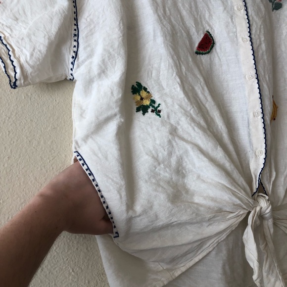 Anthropologie Fruit Embroidered Top - Picture 7 of 11